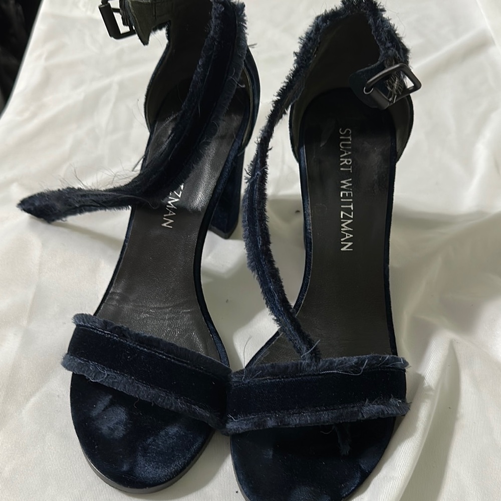 Stuart Weitzman Women's Navy Heels